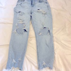 Ripped mom jeans. Size 4